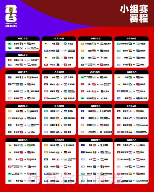 2026世界杯赛程今日实时赛程实时查看 2026世界杯赛程今日实时赛程实时查看